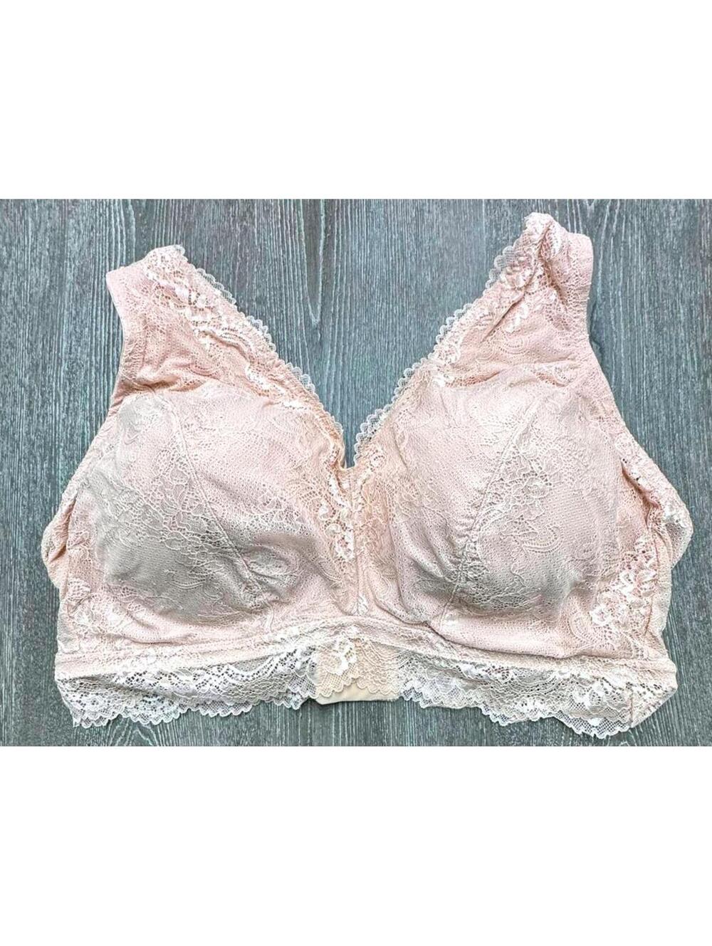 Dreamfit Unlined Lace Suntan Bralette 2pc Bundle Women Size 4X